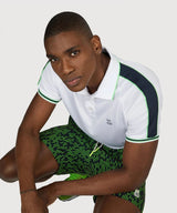 Psycho Bunny Jayden Stripe Sport Mens White Polo
