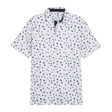 Puma Cloudspun Floral White Glow/Zen Blue Polo - One Golf