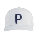 Puma Heritage P Tech Ash Grey Deep Navy Cap - One Golf