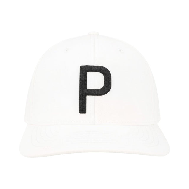 Puma Heritage P Tech White Glow Black Cap - One Golf
