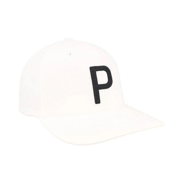 Puma Heritage P Tech White Glow Black Cap - One Golf