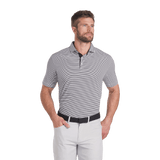 Puma Isle Pique Black/White Glow Polo - One Golf