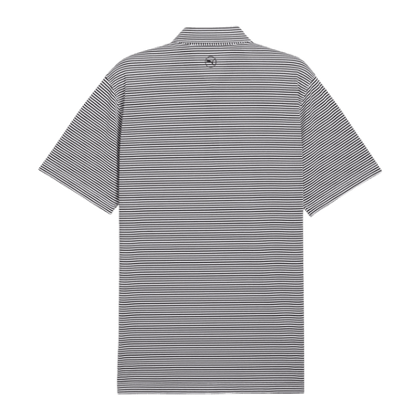 Puma Isle Pique Black/White Glow Polo - One Golf