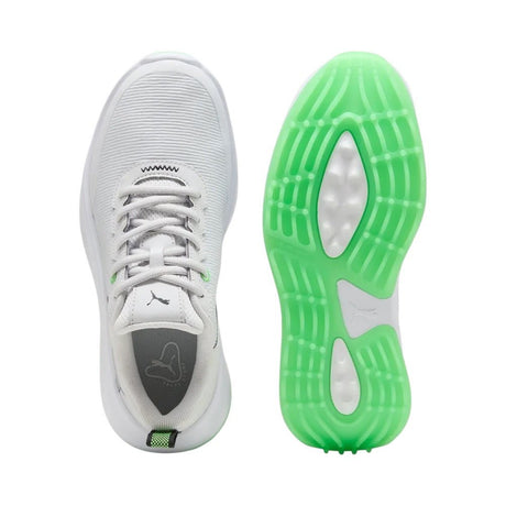 Puma Junior Gruve White Green Shoes - One Golf