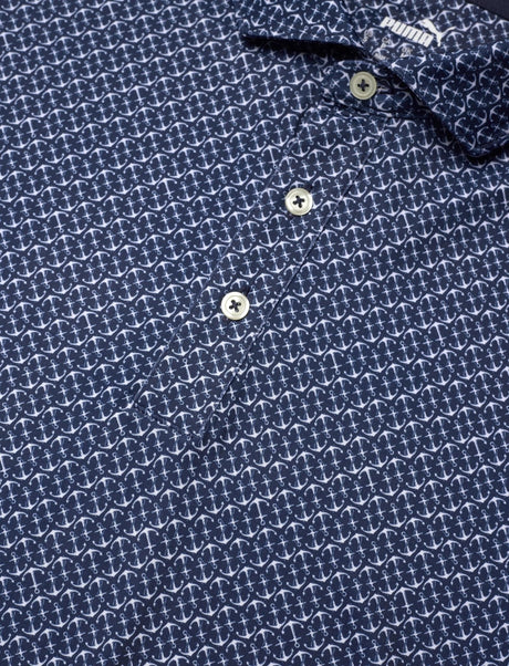 Puma MATTR Anchors Navy/White Glow Polo - One Golf