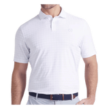 Puma MATTR Houndstooth White Glow Polo - One Golf