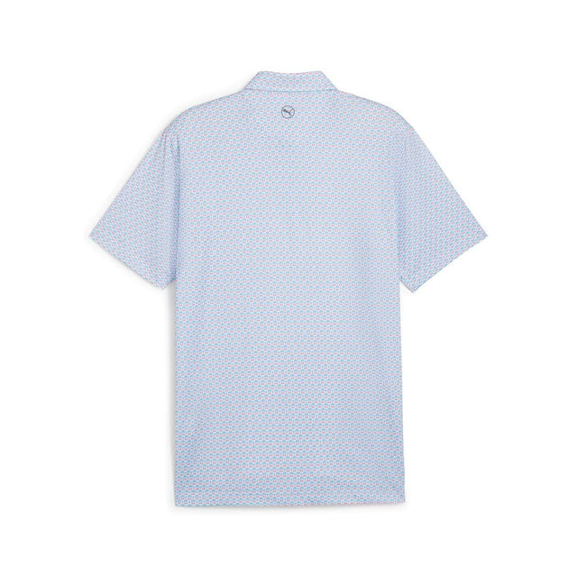 Puma MATTR Palm Deco Aqua Blue/Rose Polo - One Golf