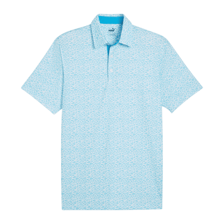 Puma MATTR Piranha Aqua Blue Polo - One Golf
