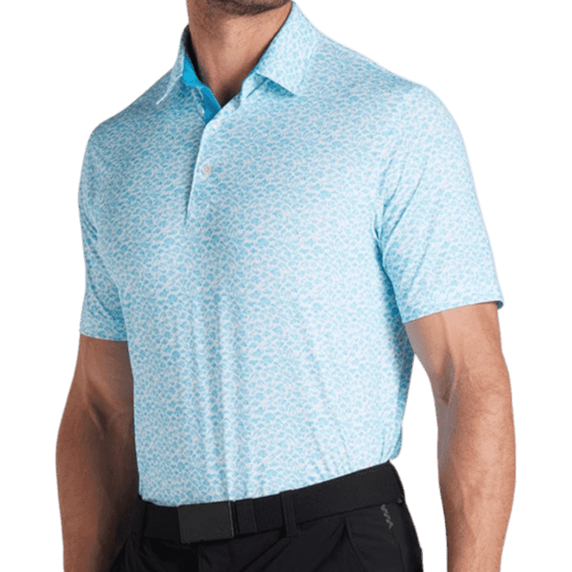 Puma MATTR Piranha Aqua Blue Polo - One Golf