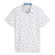Puma MATTR Skulls White Polo - One Golf