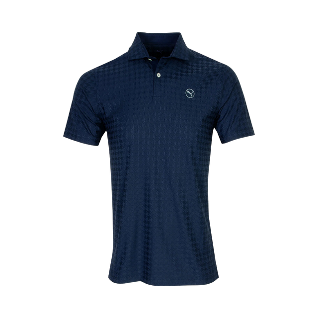 Puma MATTR Houndstooth Deep Navy Polo