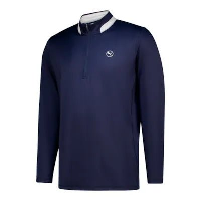 Puma MSS Long Sleeve Navy 1/4 Zip - One Golf