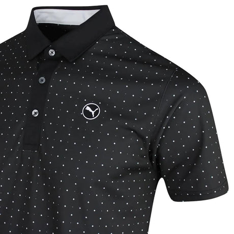 Puma Pure Geo Black Polo - One Golf