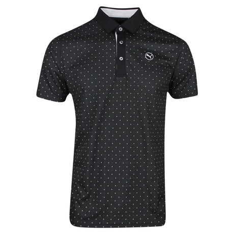 Puma Pure Geo Black Polo - One Golf