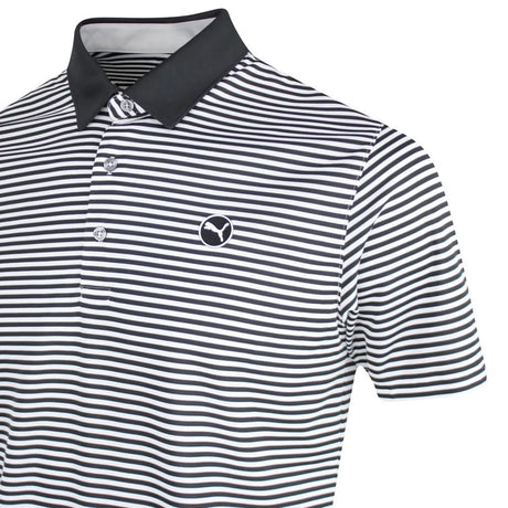 Puma Pure Stripe Black/White Polo - One Golf