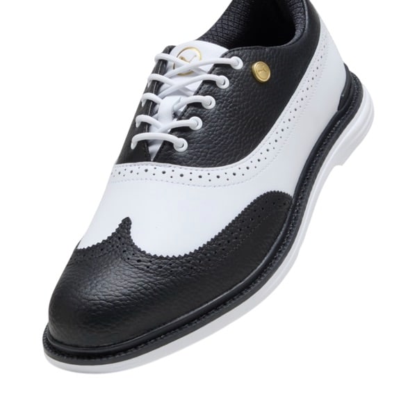 Puma Royale Wingtip Black/White Men's Golf Shoe - One Golf