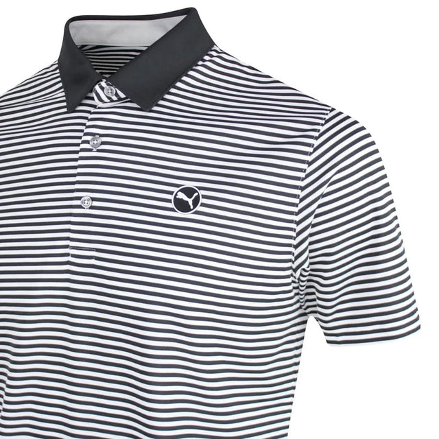 Puma Pure Stripe Black/White Polo