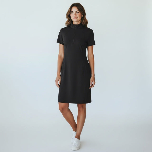 Puma Woman Cloudspun Madison Black Dress - One Golf