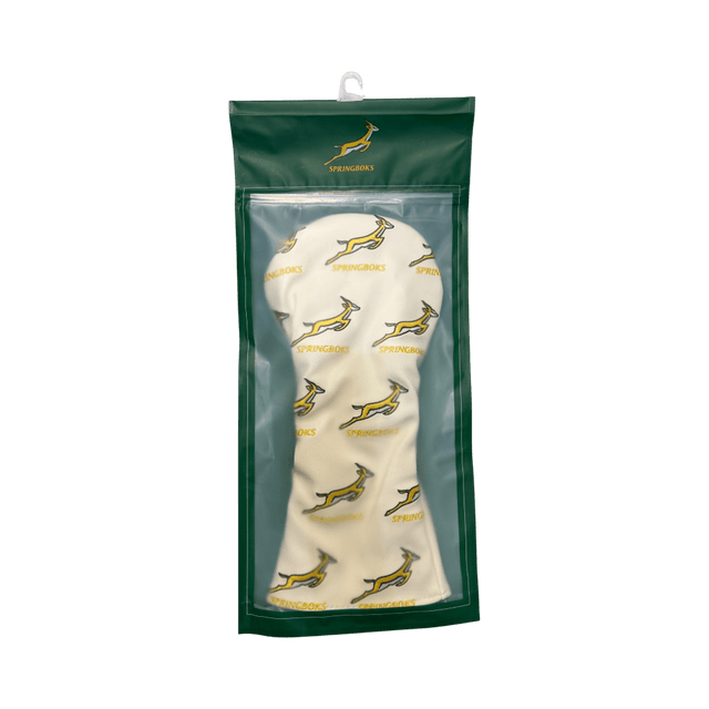 Springbok Official Driver Cover White - One Golf