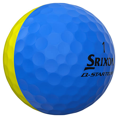 Srixon Q-Star Tour Divide Yellow/Blue Golf Balls