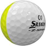 Srixon Z-Star 9 Divide Yellow/White Golf Balls