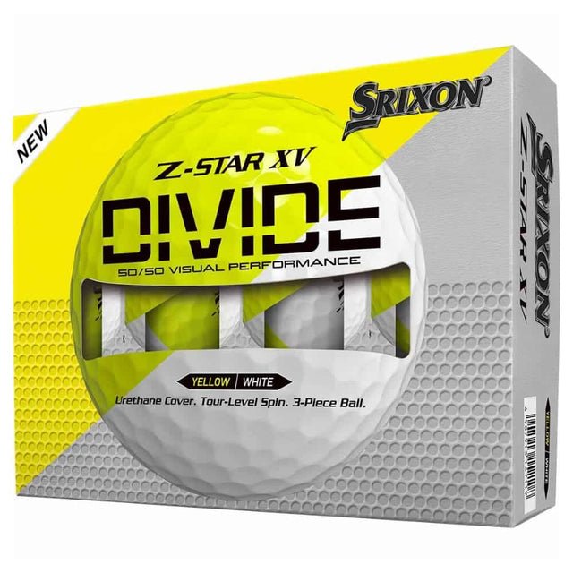 Srixon Z-Star 9 XV Divide Yellow/White Golf Balls