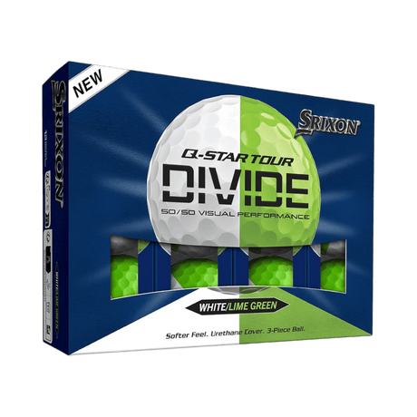 Srixon Q - Star Tour Divide White/Lime Green Golf Balls - One Golf