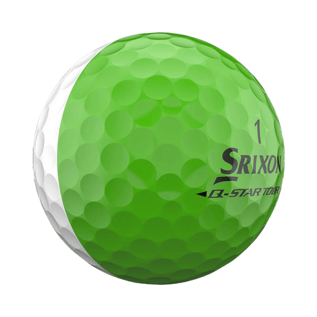 Srixon Q - Star Tour Divide White/Lime Green Golf Balls - One Golf