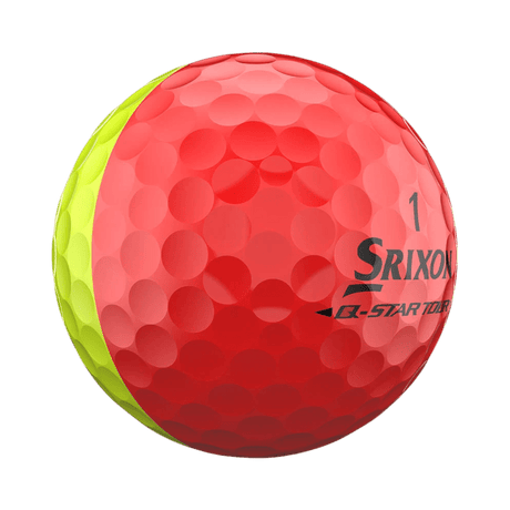Srixon Q - Star Tour Divide Yellow/Red Golf Balls - One Golf