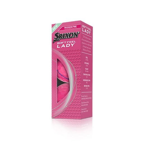 Srixon Soft Feel Lady 9 2025 Pink Golf Ball Sleeve - One Golf