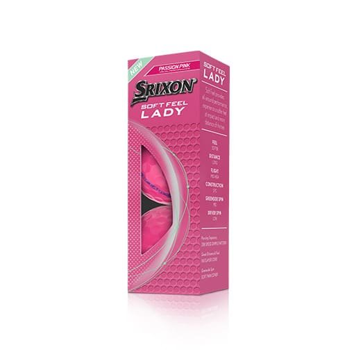 Srixon Soft Feel Lady 9 2025 Pink Golf Ball Sleeve - One Golf
