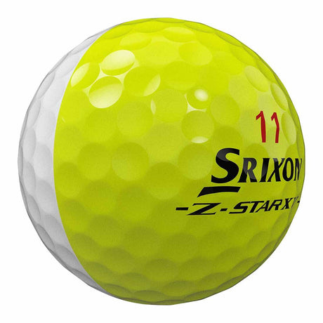 Srixon Z-Star 9 XV Divide Yellow/White Golf Balls - One Golf