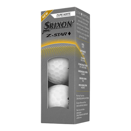 Srixon Z-Star Diamond White Golf Balls - One Golf