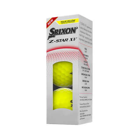 Srixon Z-Star XV Yellow Golf Balls - One Golf