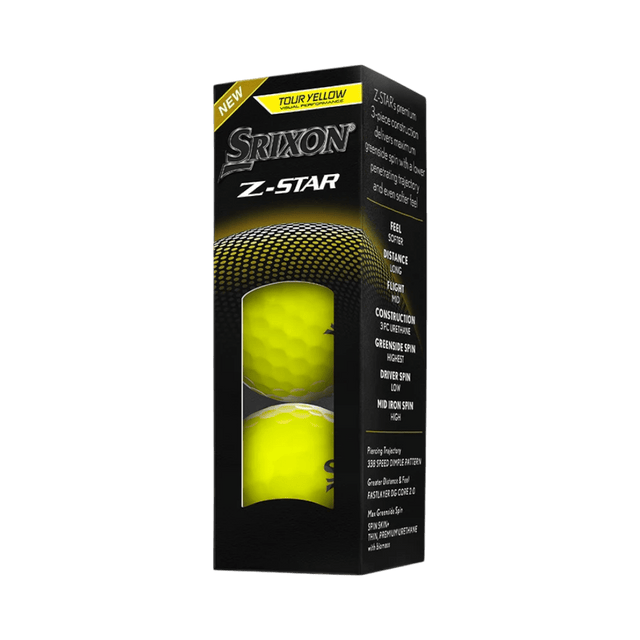 Srixon Z-Star Yellow Golf Balls - One Golf