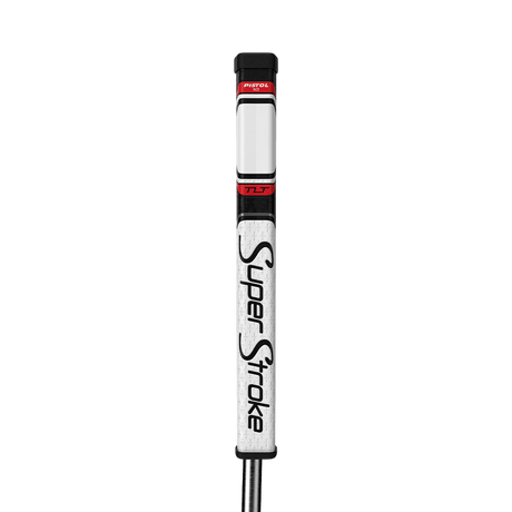 Super Stroke White/Red TLT Pistol 2.0 Putter Grip - One Golf