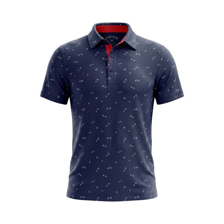 Swagg Boys Summer Vibes Dry Tech Performance Navy Pink Shirt - One Golf
