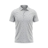 Swagg Boys Summer Vibes Dry Tech Performance White Grey Shirt - One Golf