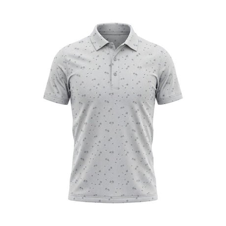 Swagg Boys Summer Vibes Dry Tech Performance White Grey Shirt - One Golf
