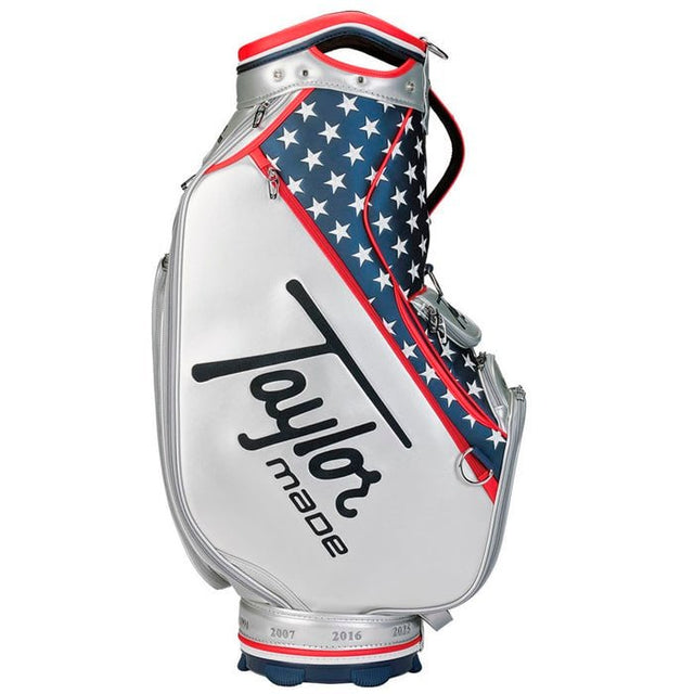 TaylorMade 25 Heritage Silver/Navy Staff Bag - One Golf