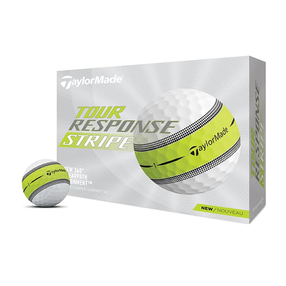 TaylorMade Tour Response Yellow Stripe Golf Balls – One Golf