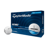 TaylorMade Distance+ 2025 White Golf Balls - One Golf