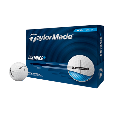 TaylorMade Distance+ 2025 White Golf Balls - One Golf