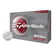 TaylorMade TP5x Stripe White Golf Balls - One Golf