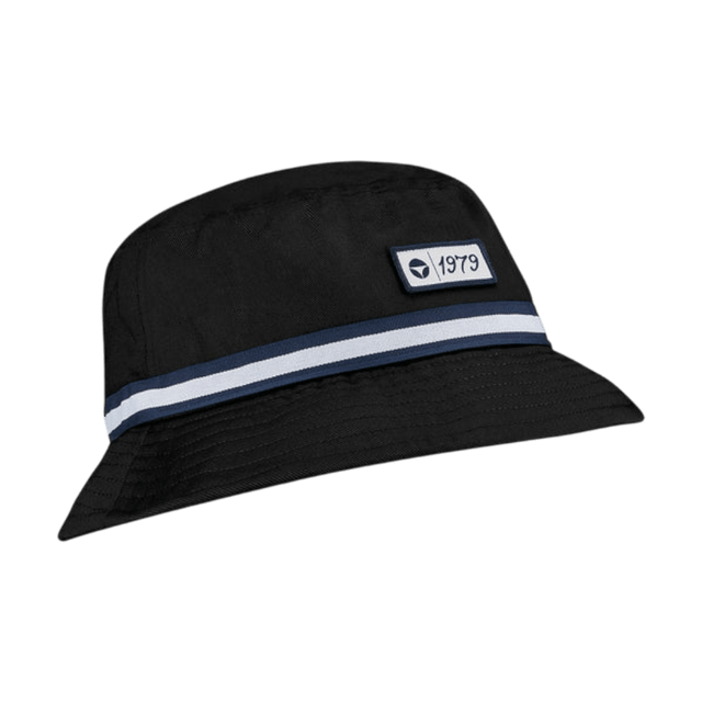 TaylorMade Vintage Twill Black Bucket Hat - One Golf