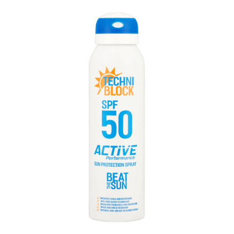 Techniblock SPF50 Sun Protection Spray (150ml) - One Golf
