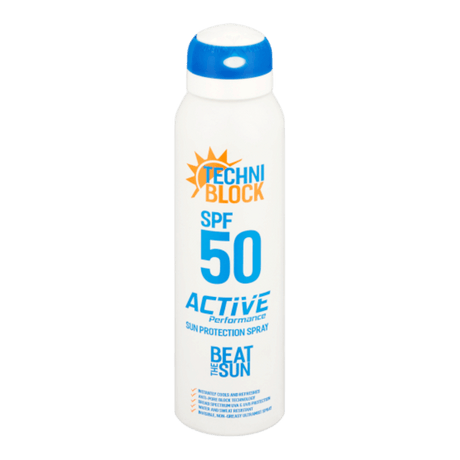 Techniblock SPF50 Sun Protection Spray (150ml) - One Golf