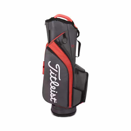 Titleist Cart 14 Bag Graphite/Island Red/Black - One Golf
