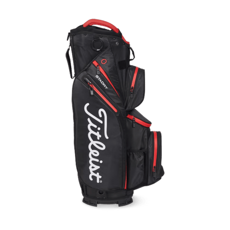 Titleist Cart 14 Stadry Black/Red Cart Bag - One Golf