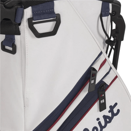 Titleist Players 4S Nautical Links White/Burgundy/Navy Stand Bag - One Golf